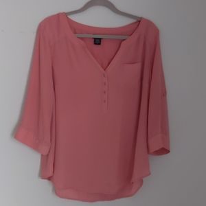 Torrid Pink Chiffon Tunic Top Size 0X